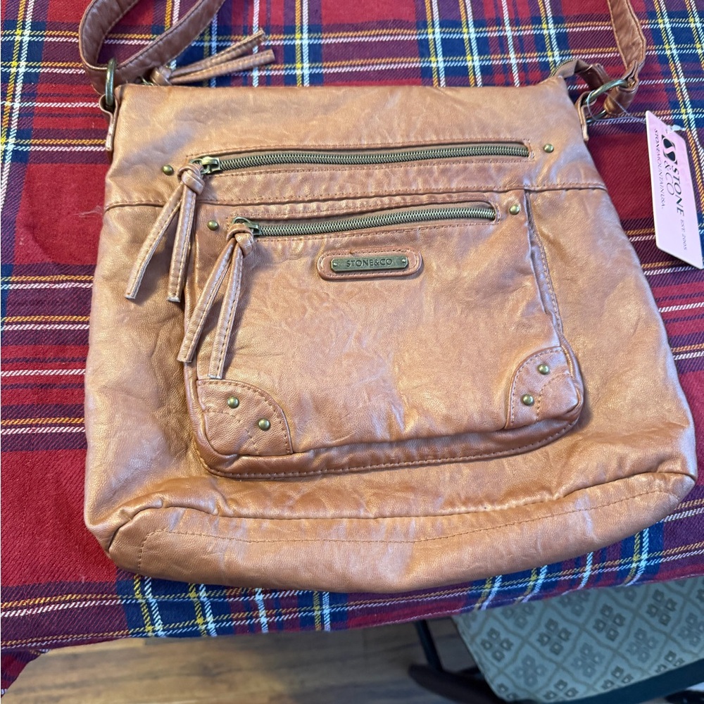 Stone & Co. Light Brown Crossbody Bag